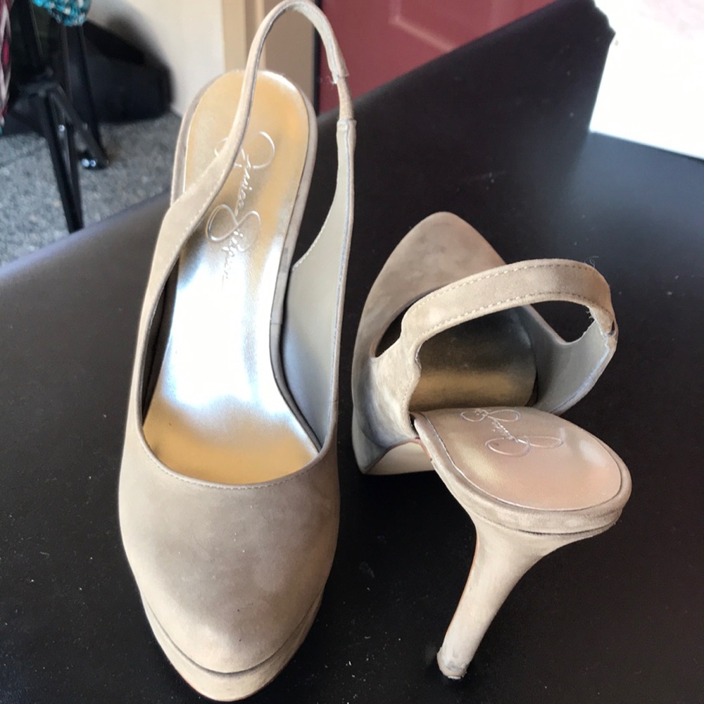 Sling back heels